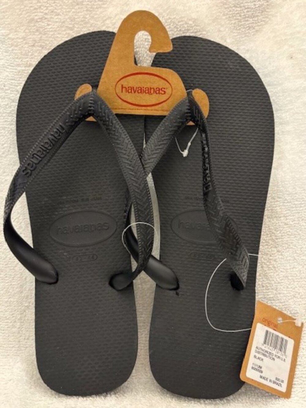 havaianas black thong sandals (flip flops) NWT Men's Size 11/12